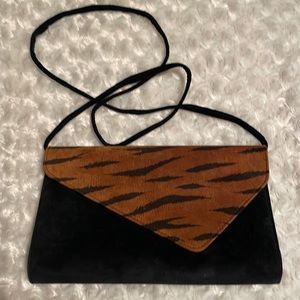 🌺🌺COMECO Vintage Suede Leather Crossbody/Clutch Bag🌺🌺